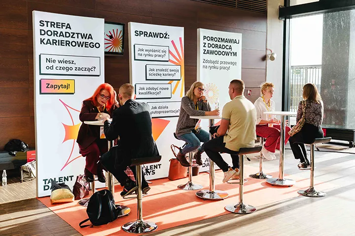 Strefa rozwoju, doradztwo zawodowe podczas Talent Days.